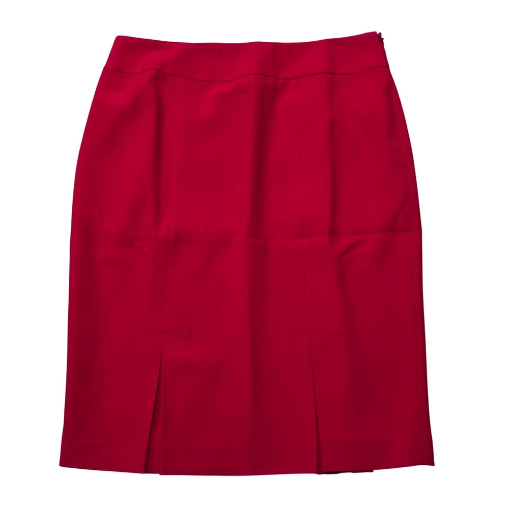 Black Label by Evan-Picone Black Label Vibrant Red Pencil Skirt
